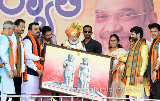 Modi rally in mangalore